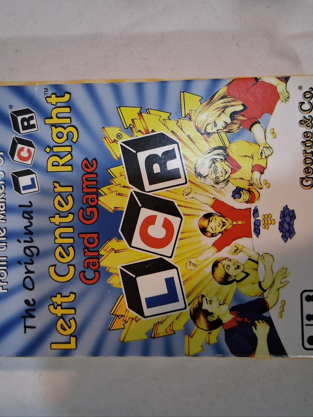 George LCR Game Box Artwork - Yellow Blue Red